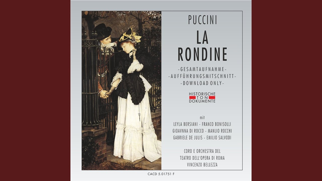 La rondine: Act II: Scusatemi … scusate … (Magda, Ruggero, Chorus)